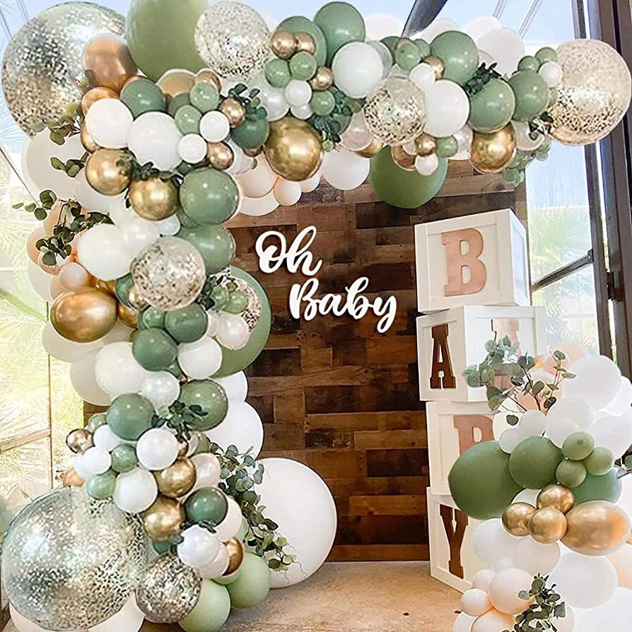 Balloon Arch Kit 139pcs Balloon Garland Kit Latex balloons (Olive Green) | Amazon (US)