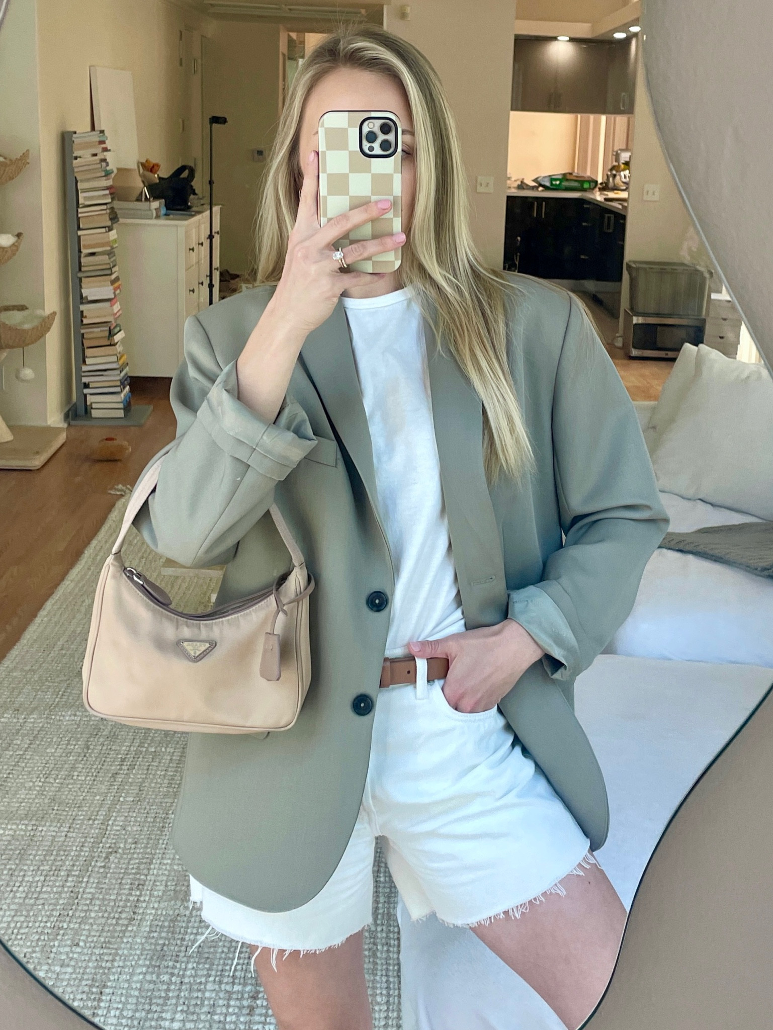 🤌🏼 #aninebing #reformation #prada #thrifted #ootd #outfitoftheday #style 

#LTKstyletip #LTKbeauty