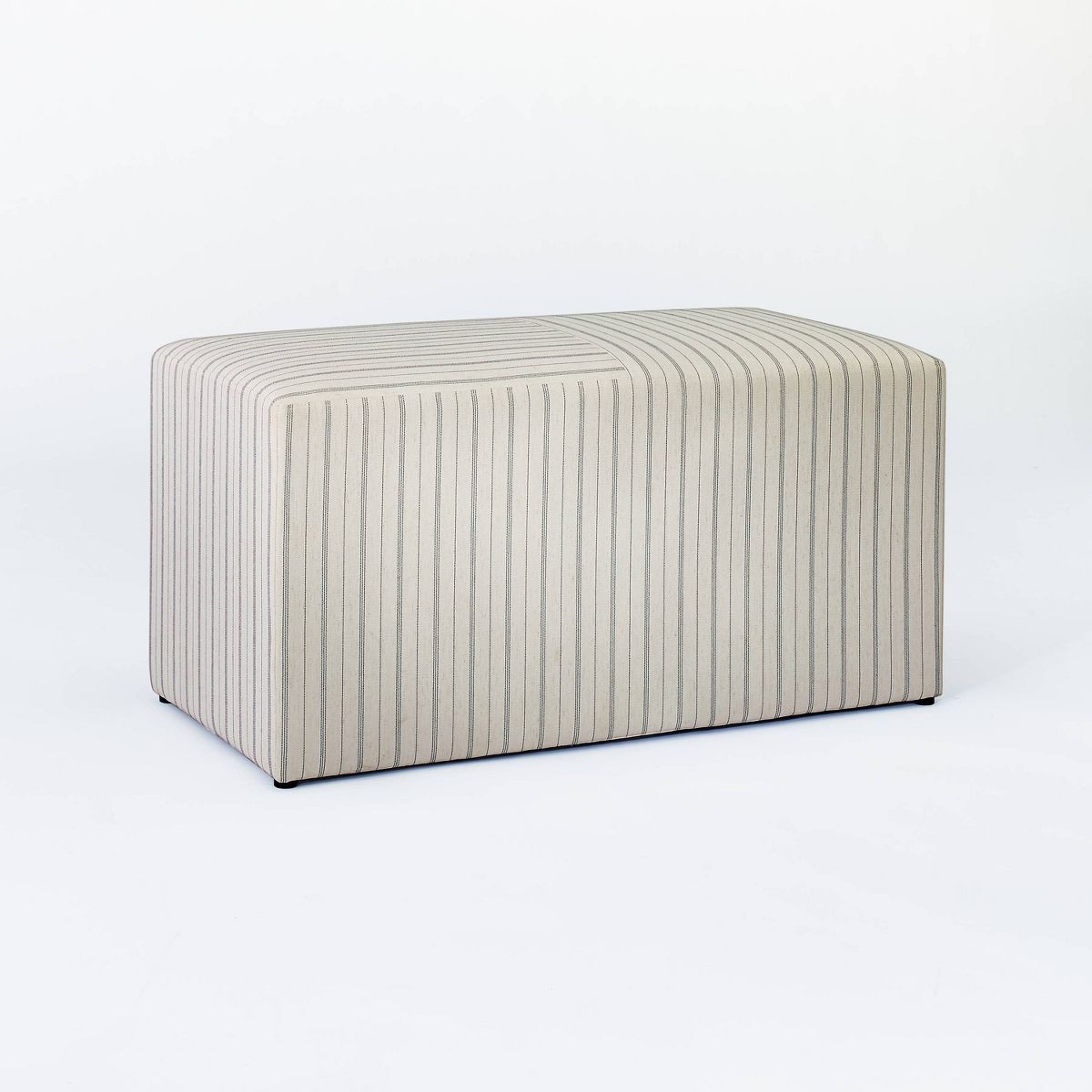Lynwood Cube Bench Wide Striped Cream - Threshold™ designed with Studio McGee | Target