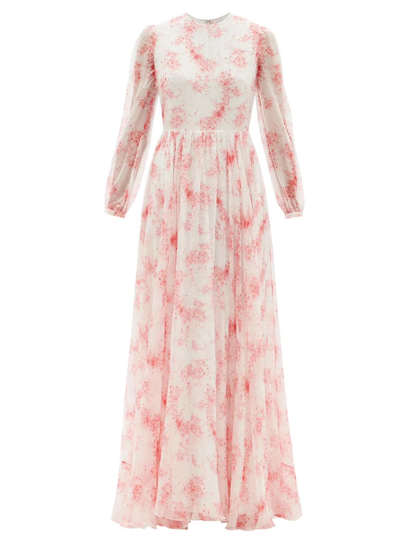 Roseflow floral-print silk-chiffon gown | Valentino | Matches (US)