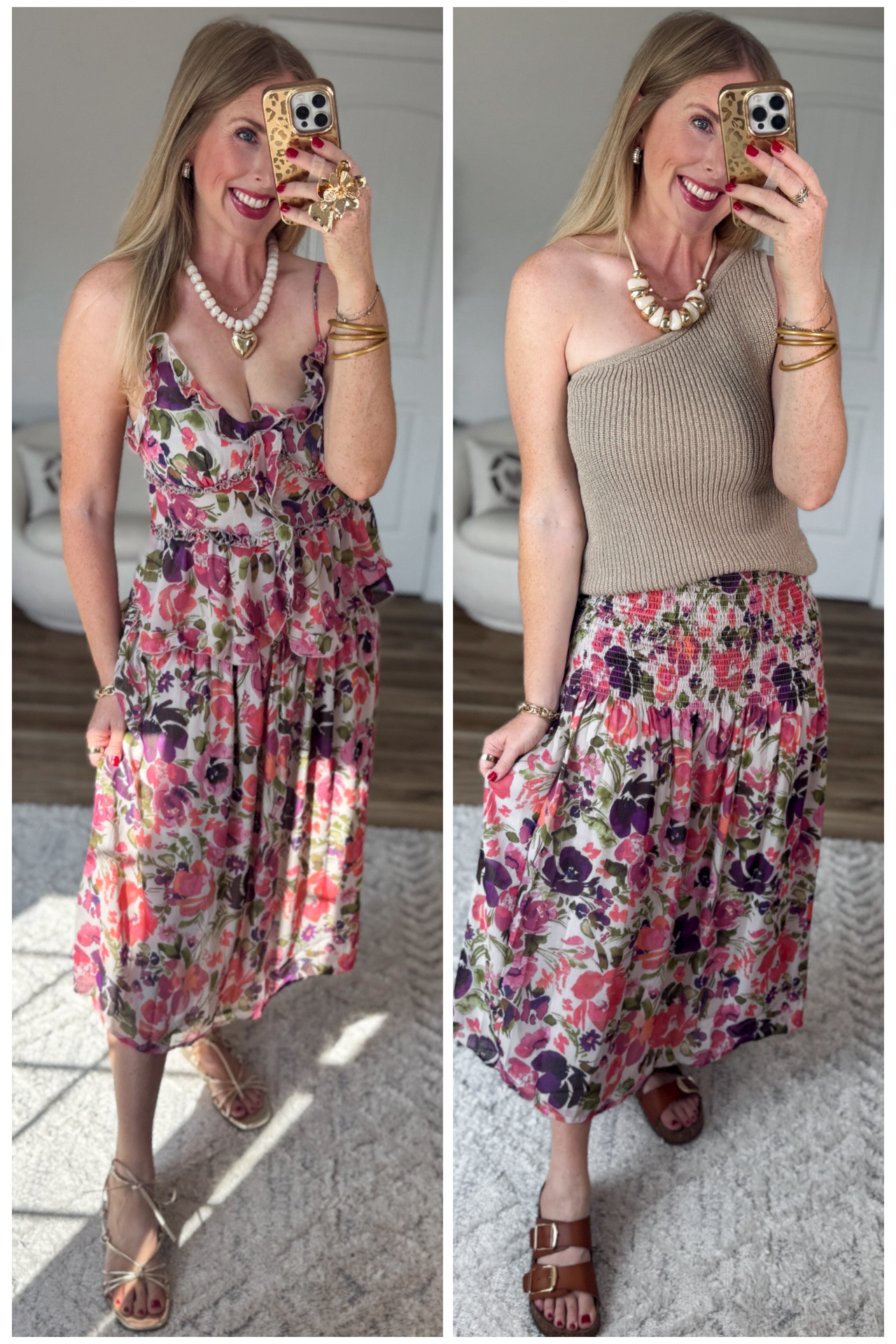 2 ways to wear this floral midi skirt from Walmart!

#LTKootd #LTKmomlife
