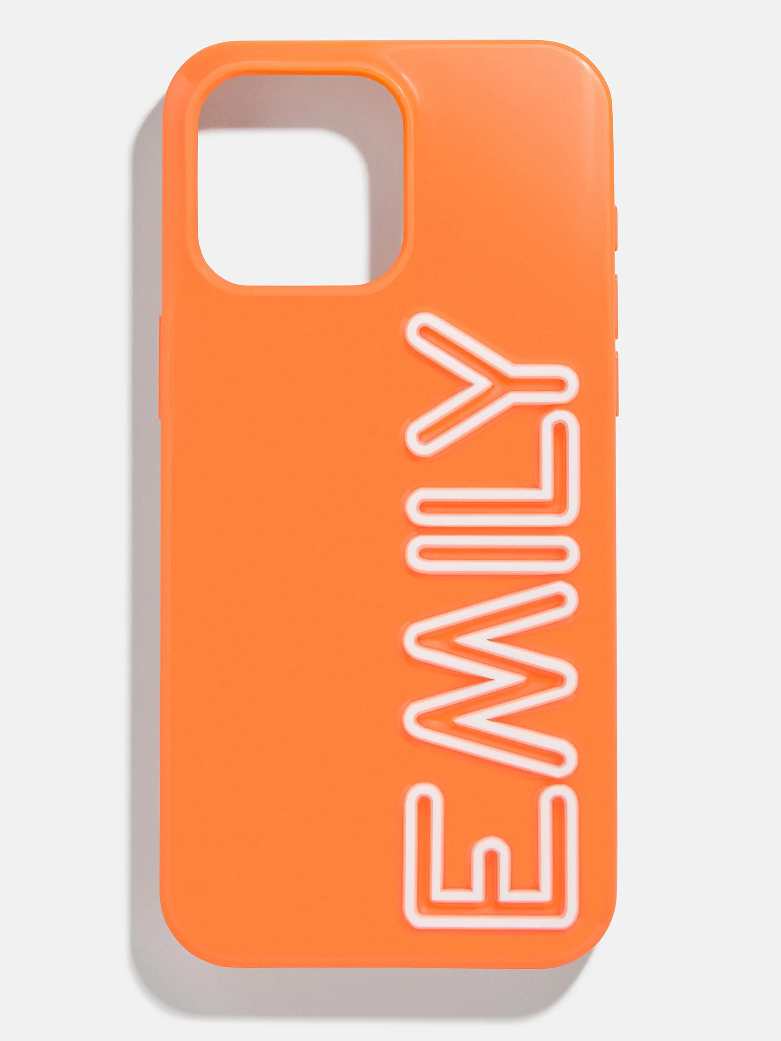Fine Line Custom iPhone Case - Orange/White | BaubleBar (US)