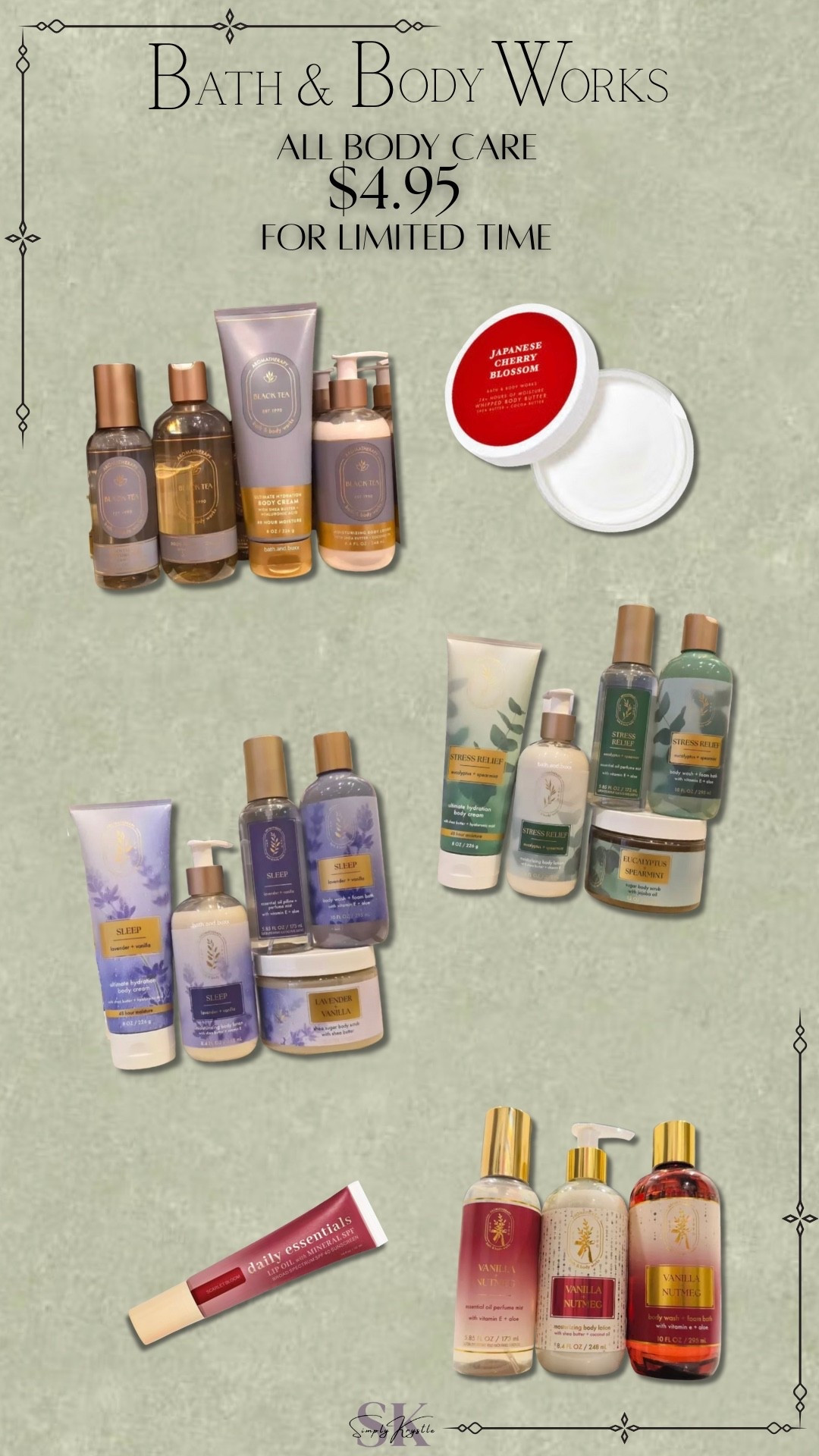 All Bath & Body Works body care products currently $4.95

#LTKmorningroutine #LTKBeauty #LTKGiftGuide