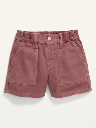 Pop-Color Utility Jean Shorts for Girls | Old Navy (US)