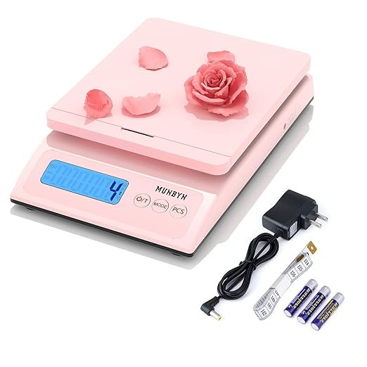 MUNBYN Shipping Scale, Accurate 66lb/0.1oz Postal Scale with Sweet Pink Style, Hold/Tear/PCS Func... | Amazon (US)