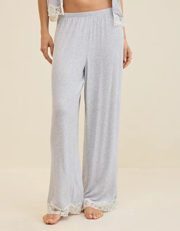 Aerie Real Soft® Rib Trouser PJ | Aerie