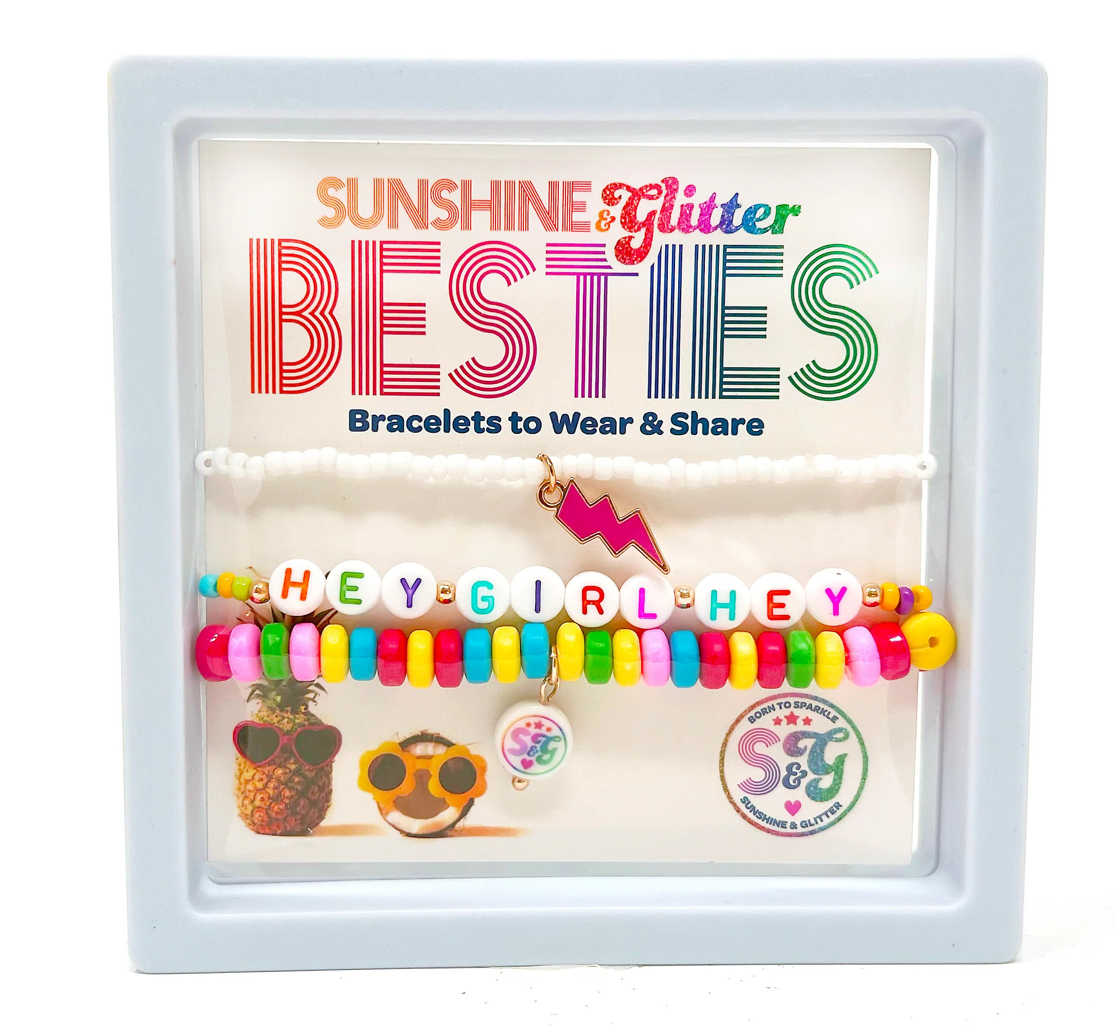 BESTIES Bracelet Set - Hey Girl Hey | Sunshine & Glitter