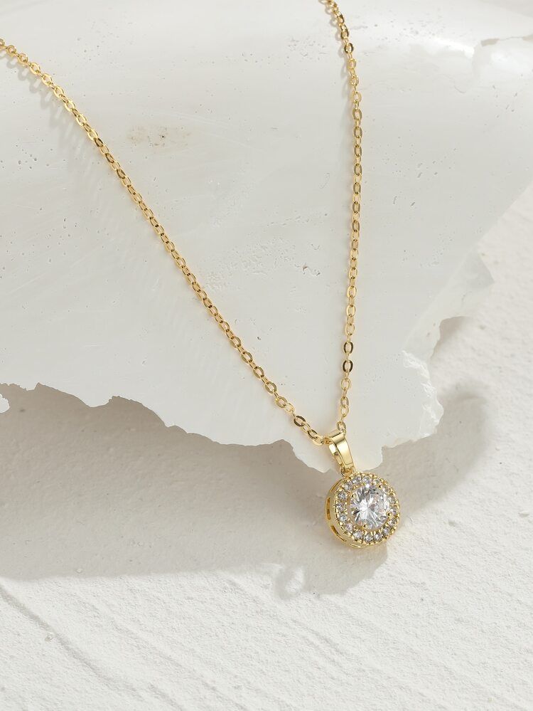 18K Gold Plated Pendant Necklace | SHEIN