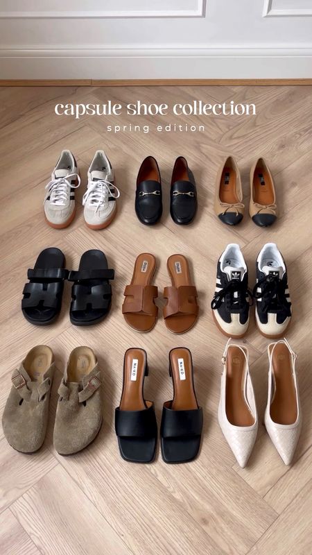 Capsule shoe collection for spring 🤎👟👏🏻 these are what I’ll be reaching for the most to style my spring outfits 

Adidas spezial, ballet flats, loafers, black sandals, tan sandals, birkenstock bostons, mules, court shoes 

#LTKshoecrush #LTKfindsunder50 #LTKfindsunder100