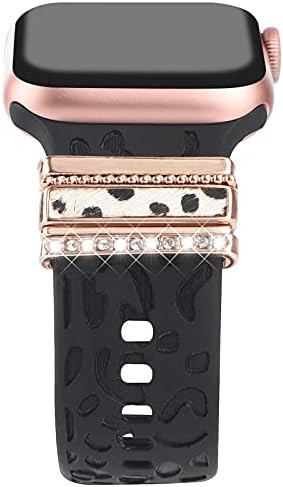 Decorative Rings Loops Compatible with Apple Watch Silicone Bands Charms 45mm 44mm 42mm 41mm 40mm 38 | Amazon (US)