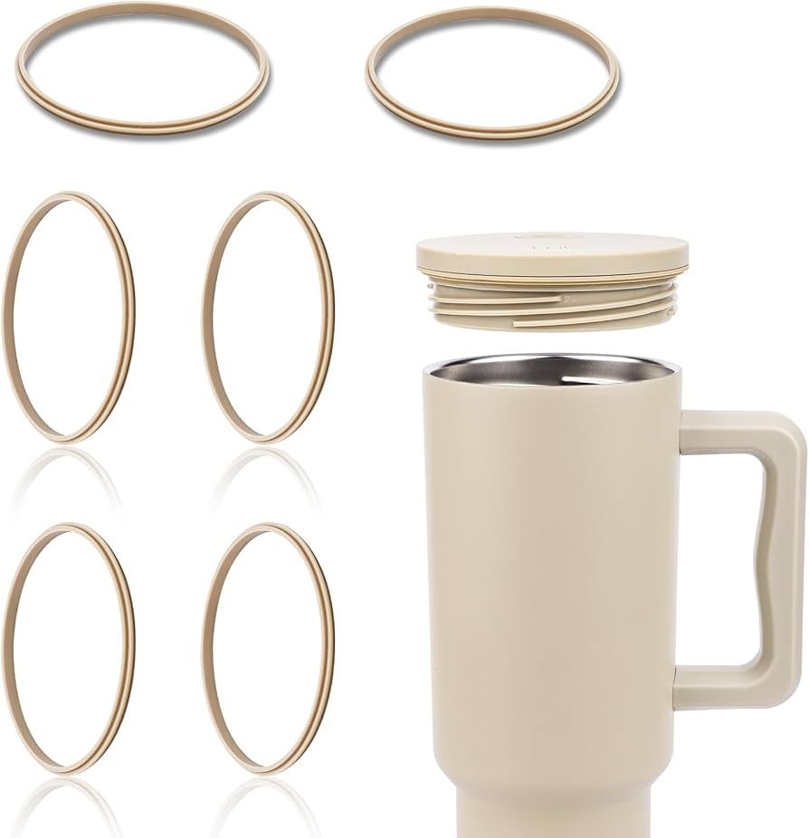 6pcs Replacement Gasket Rings Compatible with Simple Modern 40 oz Tumbler, 3.35 Inch Leak-Proof 4... | Amazon (US)