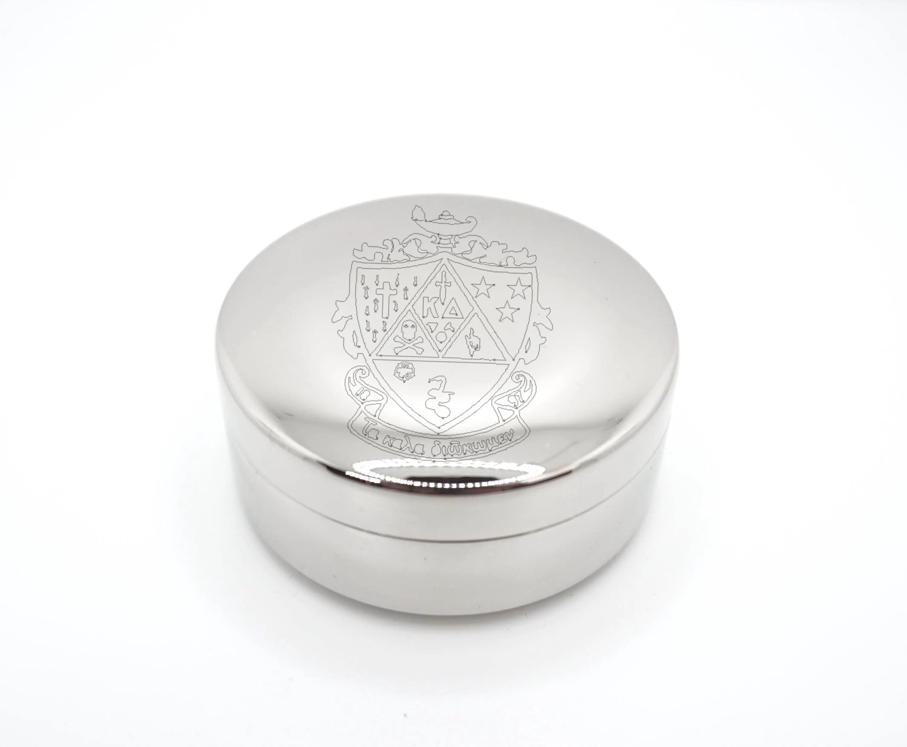 Sorority Jewelry Box Velvet Lined Trinket Container Silver Tone Metal Case Kappa Delta Greek Crest Engraved Keepsake Ring Holder Small Size | Etsy (Global)