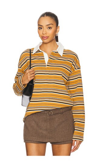 Remie Rugby Shirt in Dijon | Revolve Clothing (Global)