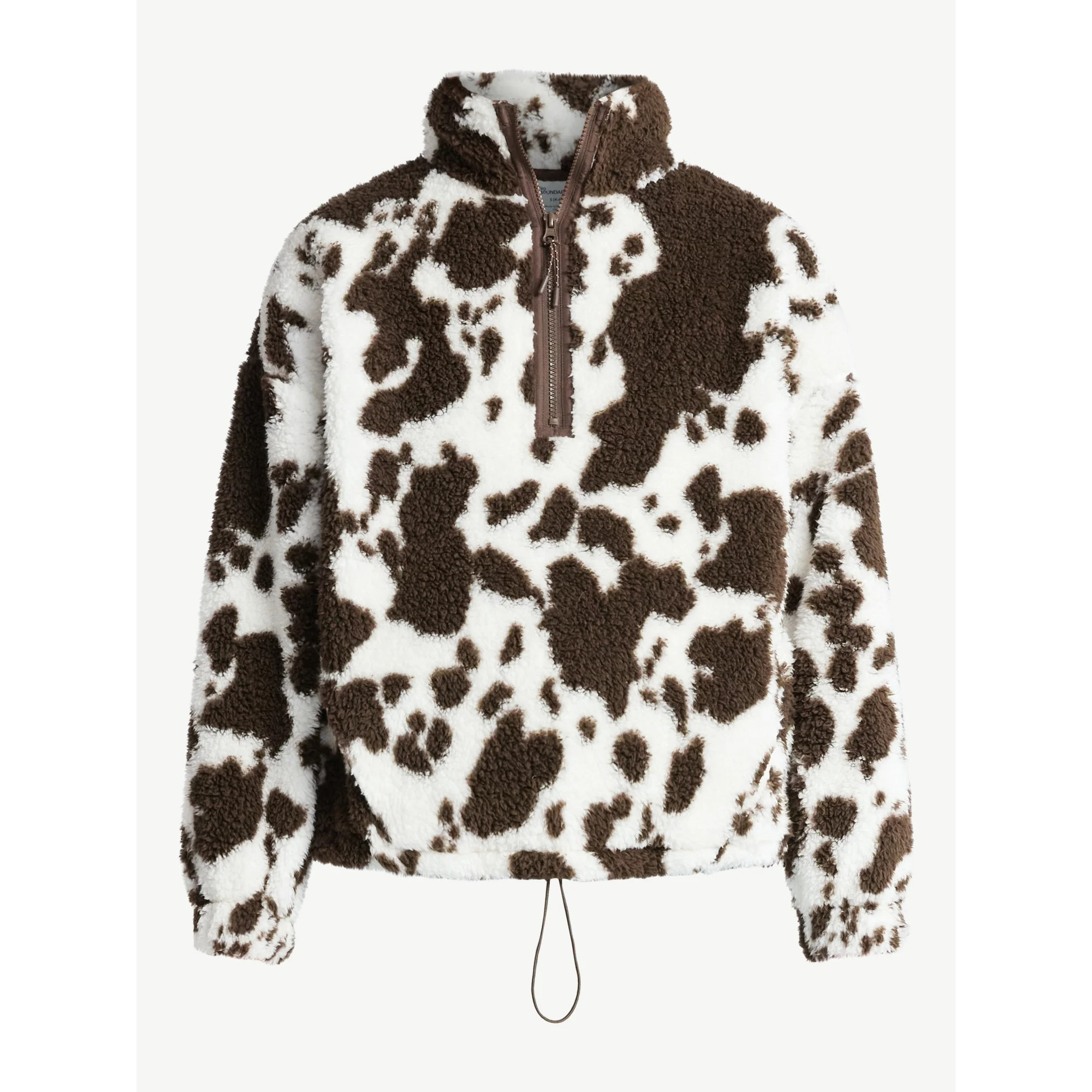 No Boundaries Plush Half-Zip Pullover, Women's and Plus | Walmart (US)