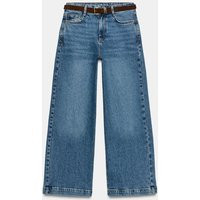 Zara - Z1975 High-Rise Culotte Jeans With Belt - Mid-Blue - 27 (Ca 4) - Woman | Zara Canada