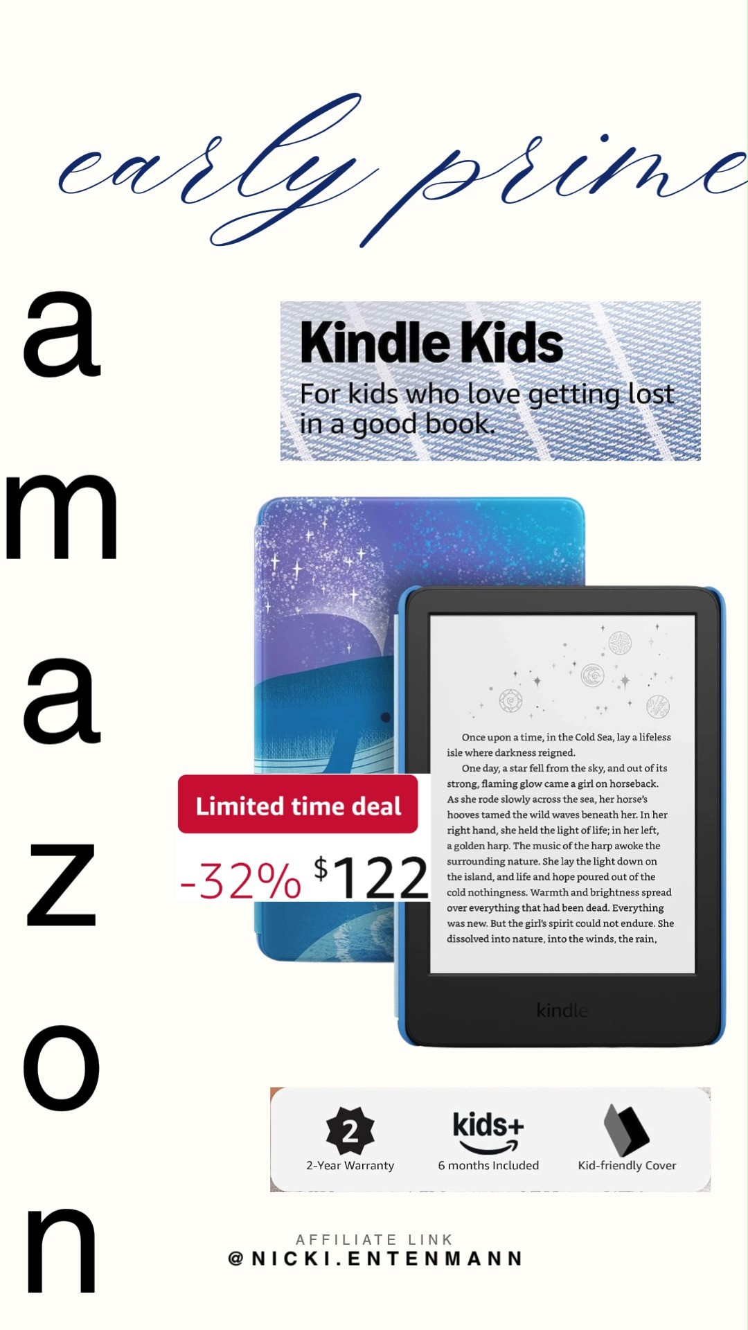 Reading fun begins with Amazon Kindle Kids 16GB crafted for young imaginations. Perfect for stories and learning, it blends durability, ease, and confidence seamlessly. #kindlekids #amazonfinds #ebookreader #kidsreading #learningtools #readingfun #techforkids #shoppingdeal #digitalbooks #educationessentials 📚✨👧 

 #LTKHome #LTKSaleAlert #LTKKids