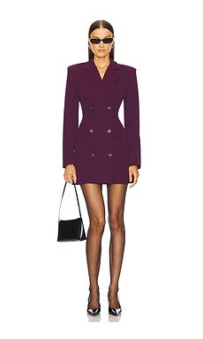 L'Academie by Marianna Jaime Blazer Dress in Merlot from Revolve.com | Revolve Clothing (Global)