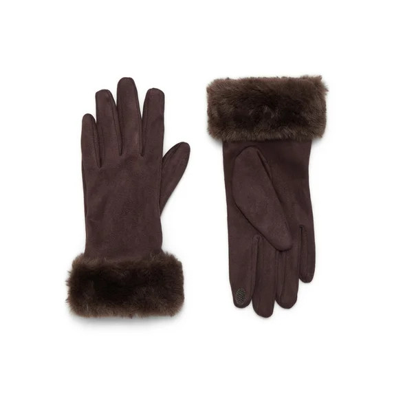 Time and Tru Faux Suede Gloves | Walmart (US)