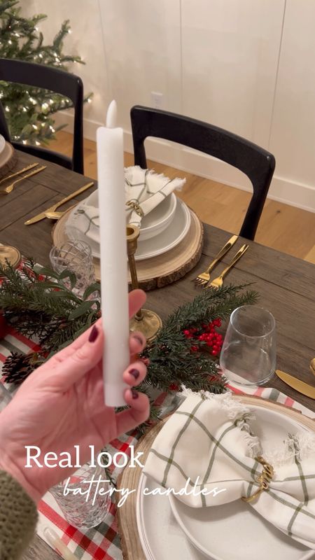 Battery operated candles Christmas tablescape amazon finds 

#LTKhome #LTKSeasonal #LTKHoliday