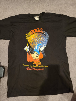Vintage 2000 Walt Disney World Sorcerer Mickey Epcot T-shirt Size M Medium NWOT  | eBay | eBay US