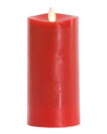 Melted Edge Smooth Pillar Led Candle | TJ Maxx