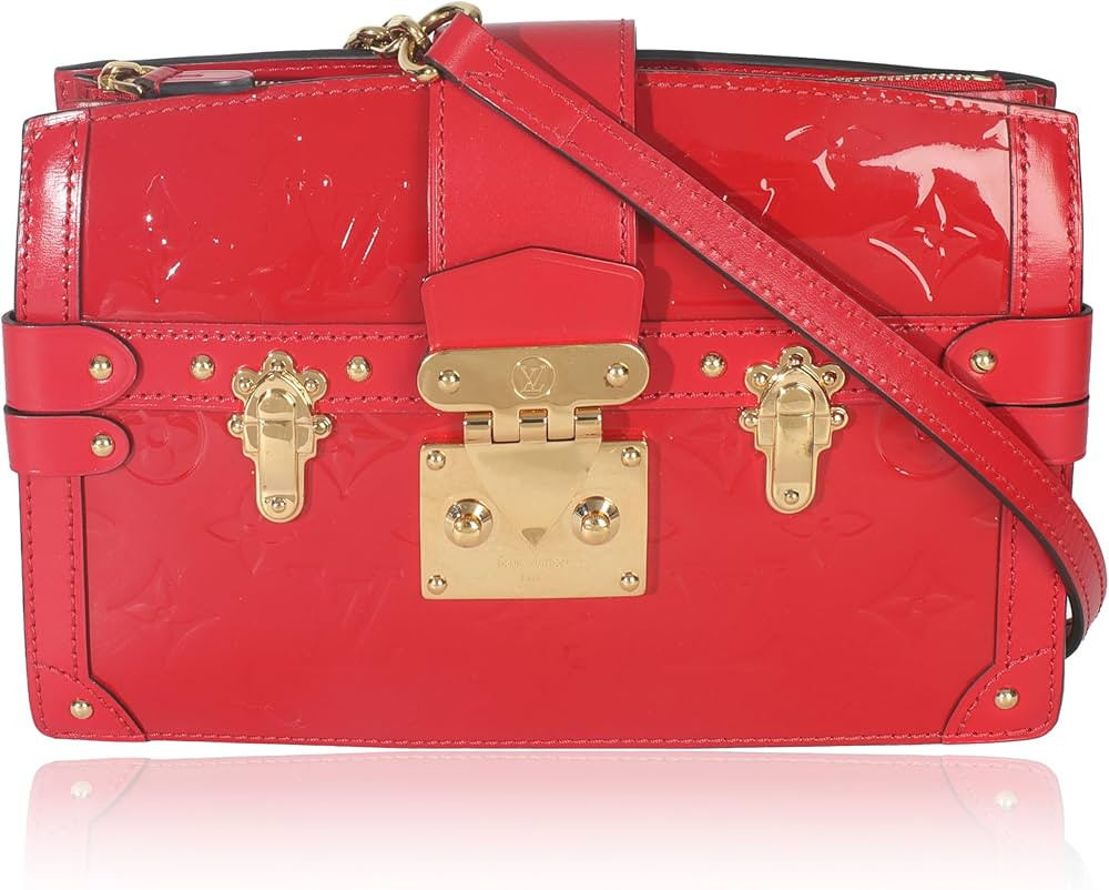 Amazon.com: Louis Vuitton, Pre-Loved Cherry Monogram Vernis Trunk Clutch Bag, Red : Amazon Luxury | Amazon (US)