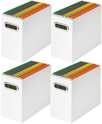 Tunnkit File Organizer, Cardboard File Box for Letter Size Hanging File Folder Storage, Collapsib... | Amazon (US)