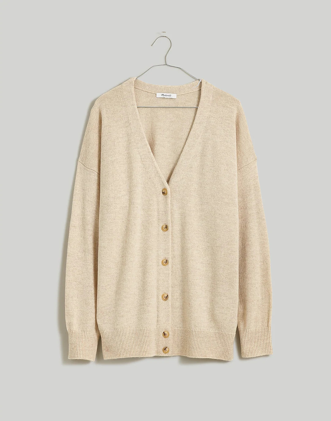 Brushed V-Neck Cardigan Sweater | Madewell