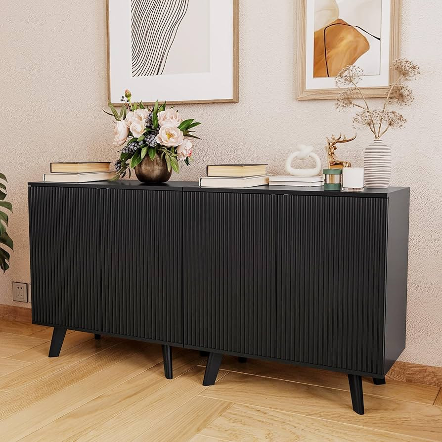 wirrytor Modern Sideboard Buffet Cabinet Console Table, Accent Storage Cabinet Credenza Buffer Ca... | Amazon (US)