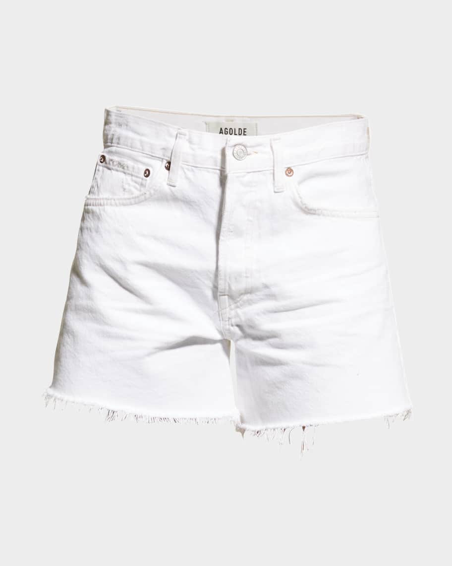 AGOLDE Parker Long Frayed Shorts | Neiman Marcus