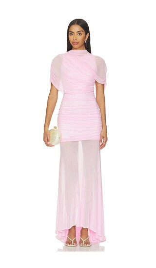 Amanda Uprichard X Revolve Evianna Mesh Gown in Pink. - size XS | Revolve Clothing (Global)