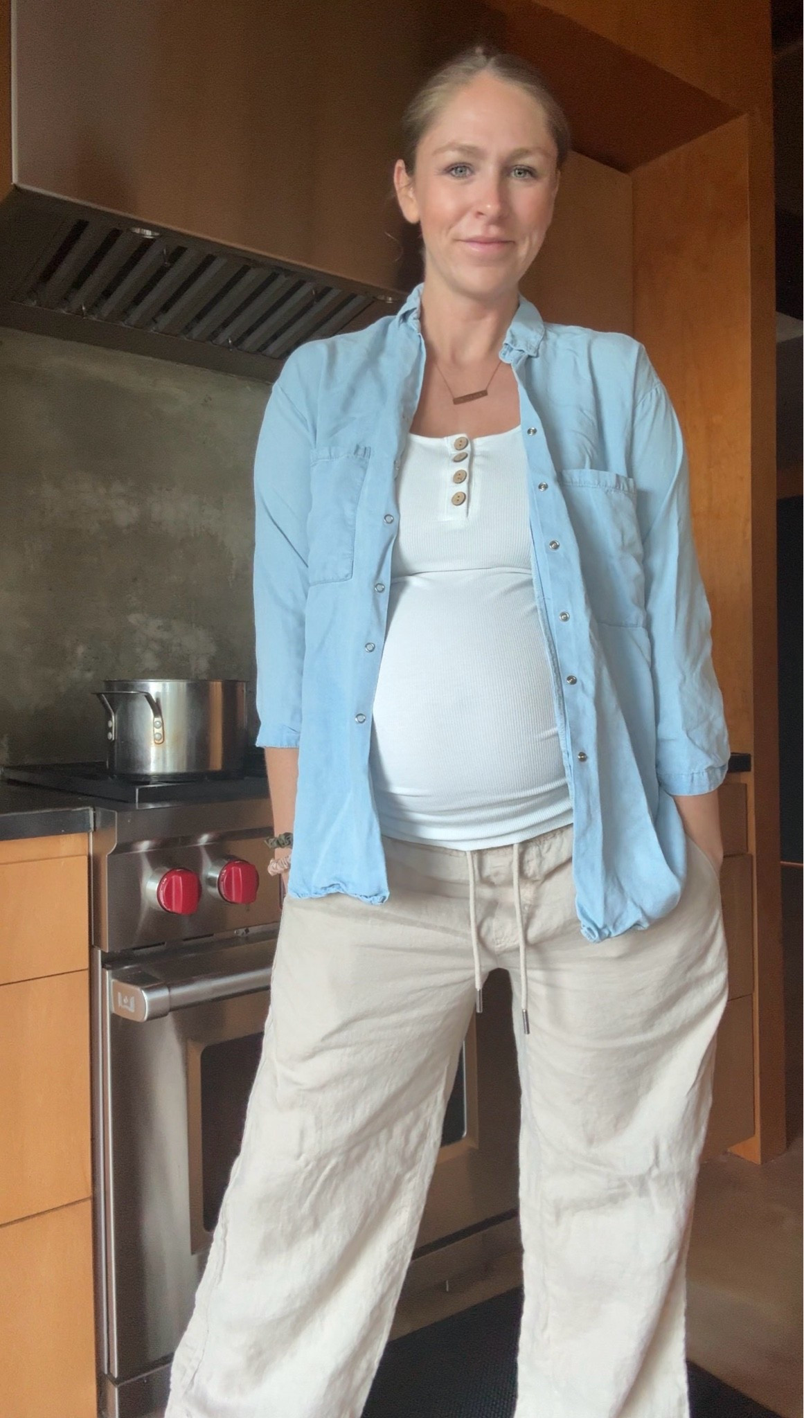 Quince linen pants! For through pregnancy and before!