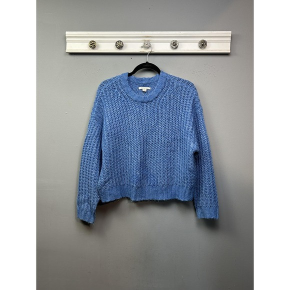 American Eagle Outfitters Sweater Womens Small Blue Crewneck Knit Pullover | Poshmark