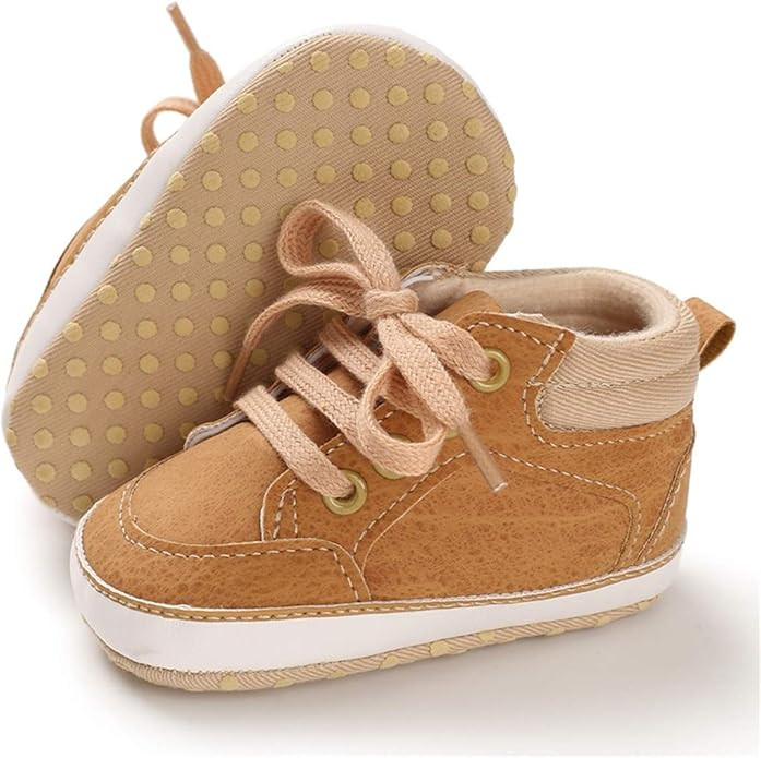 BENHERO Baby Girls Boys Canvas Shoes Toddler Infant First Walker Soft Sole High-Top Ankle Sneaker... | Amazon (US)