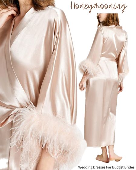Boujee yet affordable long satin robe on Amazon. 

#ltkunder50 #weddingdayessentials #bacheloretteparty #honeymoonclothing #bridalshowergifts 

#LTKSeasonal #LTKGiftGuide #LTKwedding