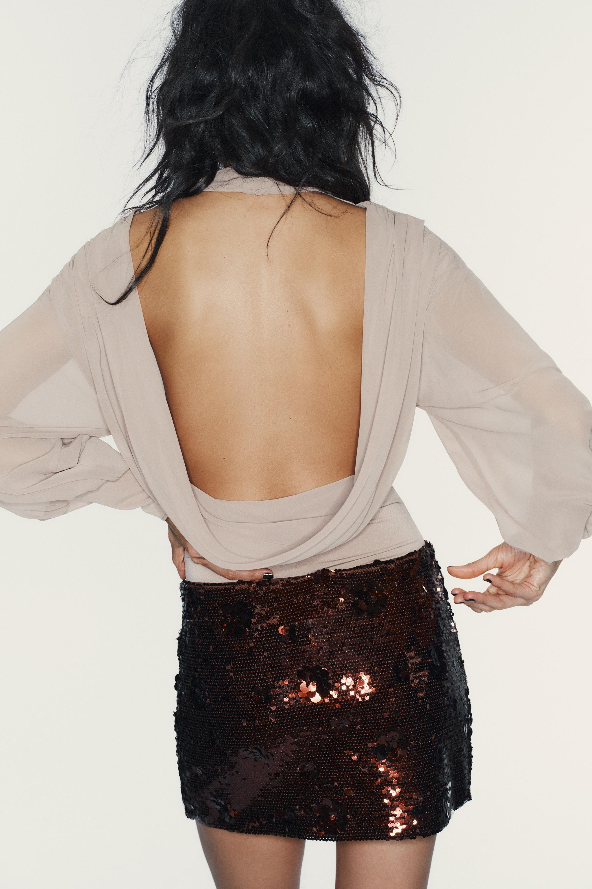 SEQUIN MINI SKIRT | Zara Canada