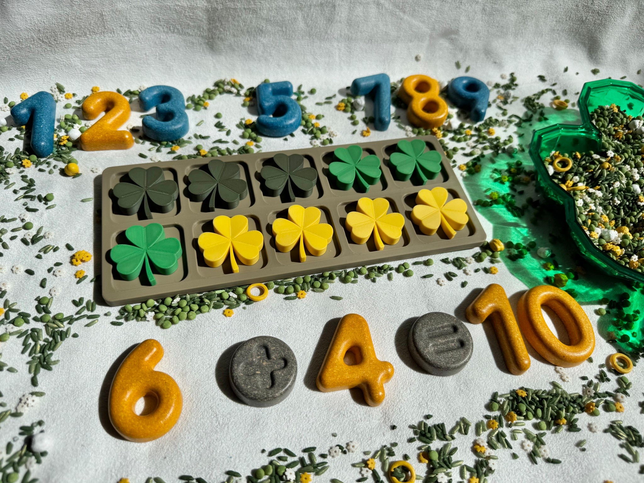 There’s something so powerful about turning a simple worksheet into a hands-on learning experience. Using @plantoys.usa numbers to physically build combinations helps little learners see and feel how numbers work together to make 10.

Today we explored:
➕ 1 + 9
➕ 2 + 8
➕ 3 + 7
➕ 4 + 6
➕ 5 + 5

We added a festive twist with clovers to count, move, and match. Manipulating real objects strengthens number sense, builds fine motor skills, and makes math feel like play.

Hands-on learning at home doesn’t have to be complicated and doesn’t have to look pretty. I just like it! 

#HomeLearning #HandsOnMath #EarlyMath #Making10 #PlayBasedLearning

#LTKmomlife #LTKKids