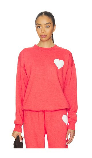 SPRWMN Heart Sweatshirt in Red. - size M | Revolve Clothing (Global)
