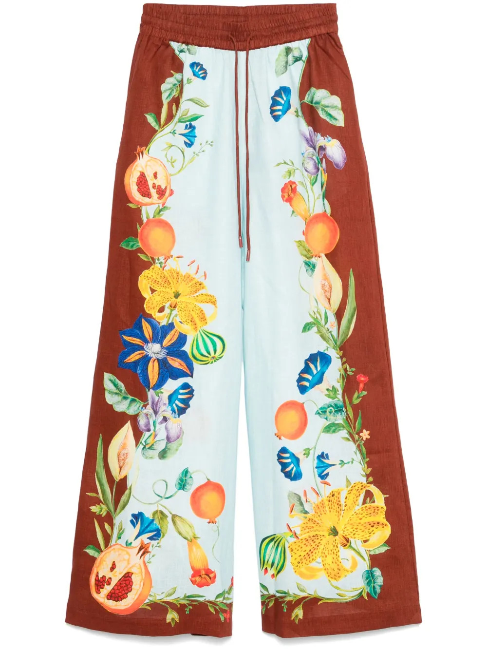 ALEMAIS Dahlia Trousers | Brown | FARFETCH | Farfetch Global