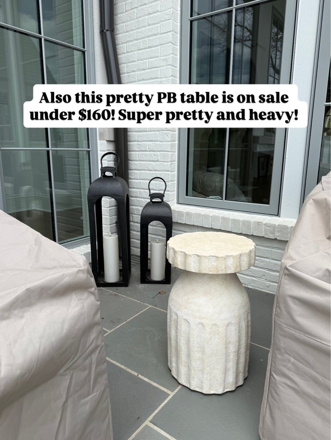 Gorgeous outdoor side table for your patio on sale for under $150!

#LTKSaleAlert #LTKHome