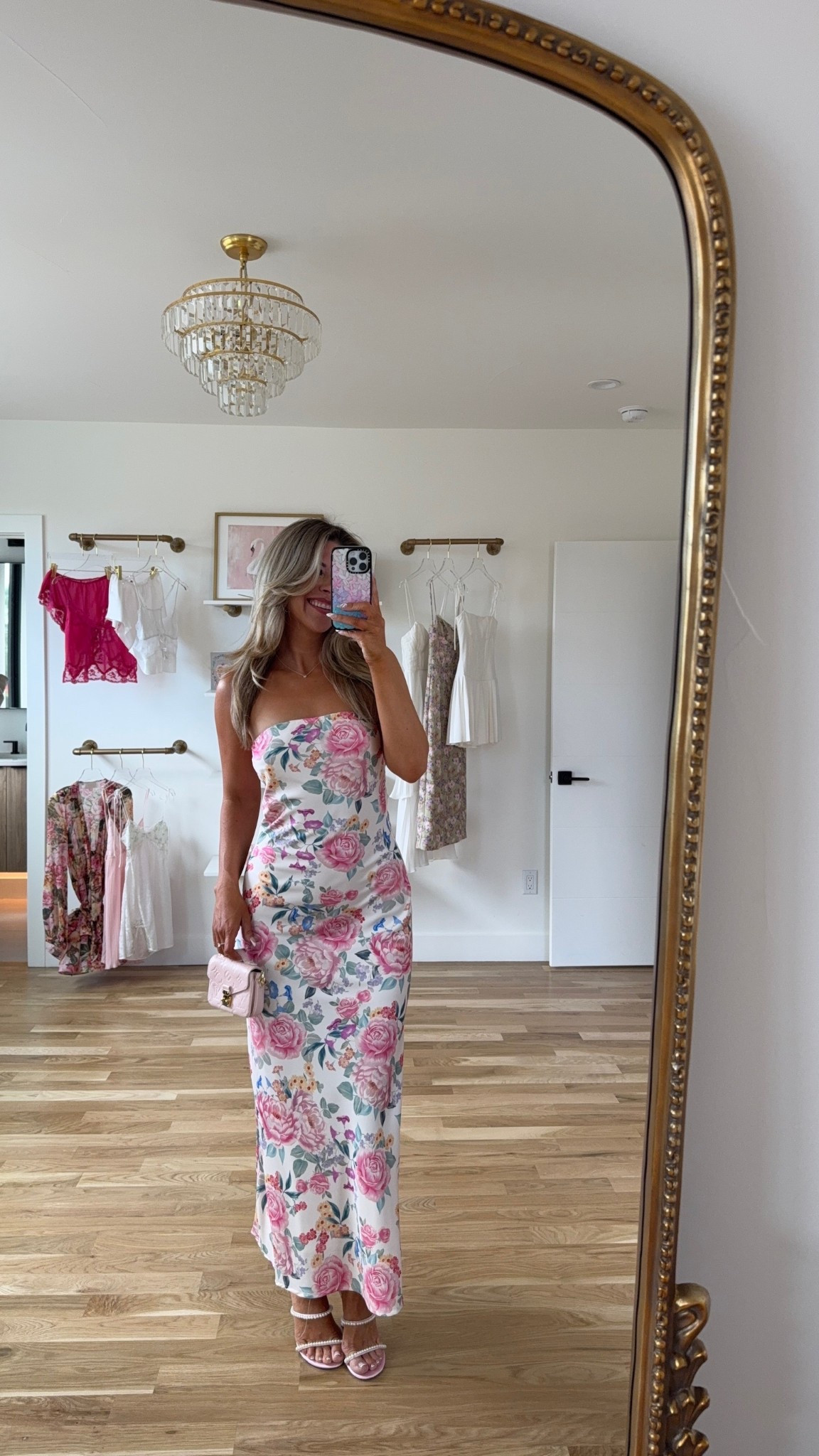 Pink floral spring event special occasion  wedding guest dress 

Wearing my usual small/2

VIVI: use code emerson30
Electric picks: use code emerson20

#LTKSeasonal #LTKParties #LTKWedding