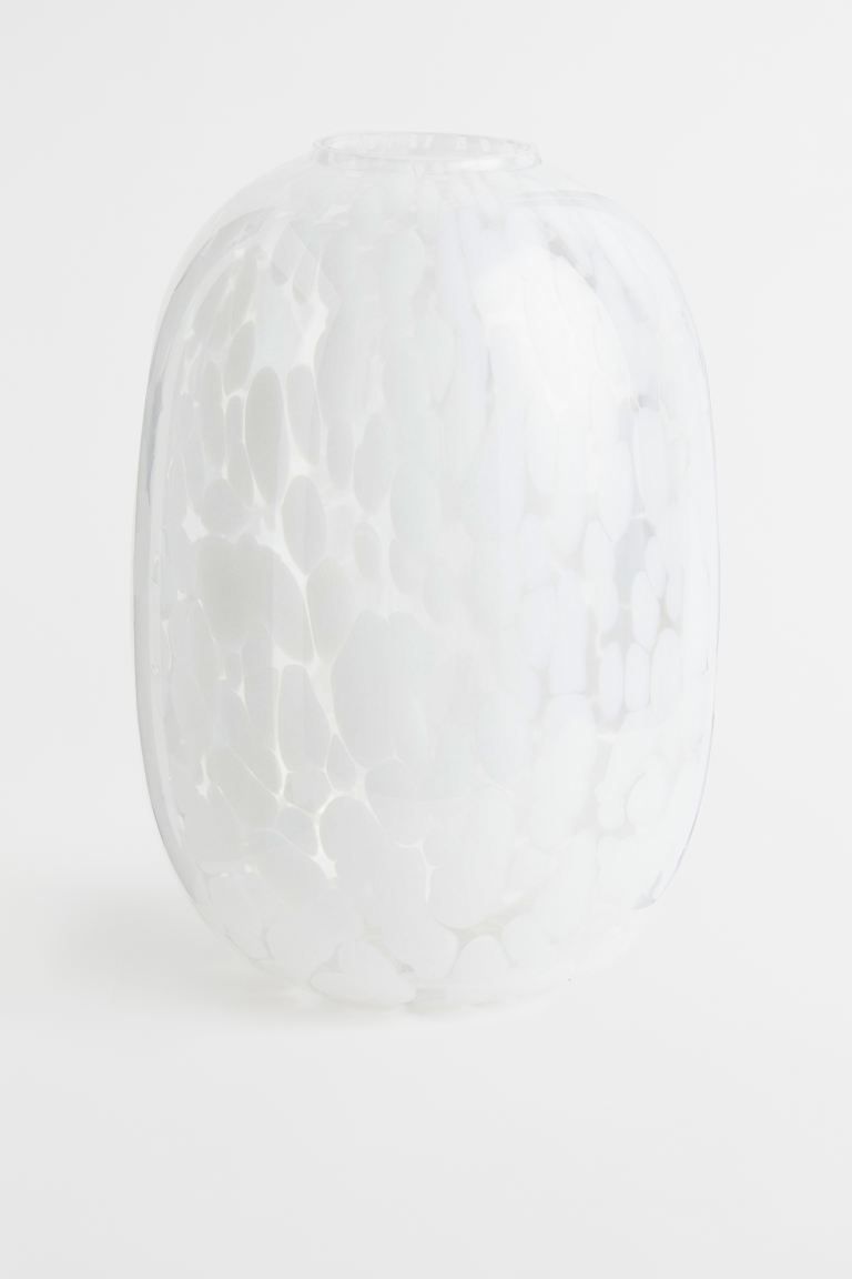 Large Patterned Glass Vase | H&M (US)