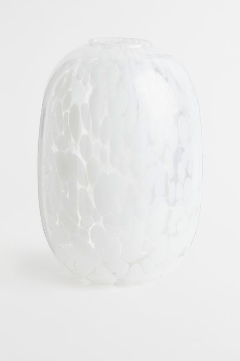 Large Patterned Glass Vase | H&M (US + CA)