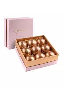 24K Rose Gold Bath Bombs Gift Set, 9 Scented Bubble Bombs | Belk