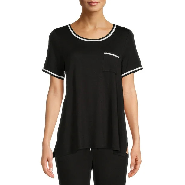 Secret Treasures Women's and Women's Plus Size Knit Sleep Shirt with Short Sleeves - Walmart.com | Walmart (US)