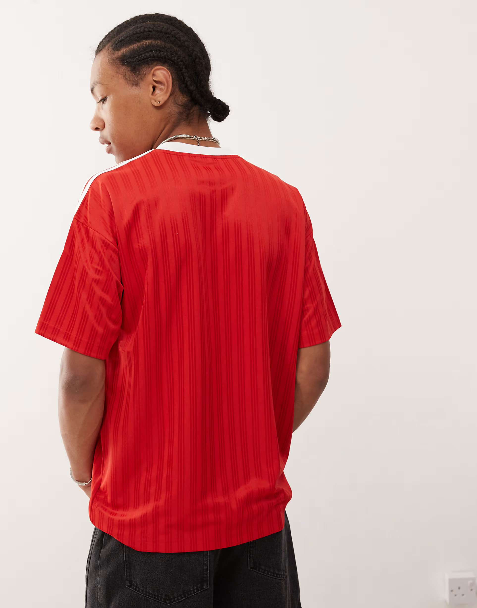 adidas Originals Adicolor poly T-shirt in red | ASOS (Global)