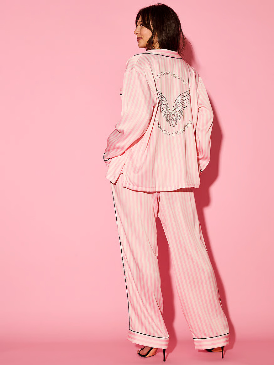 Buy Glazed Satin Long Pajama Set, Print - Order Pajamas Sets online - Victoria's Secret | Victoria's Secret (US / CA )