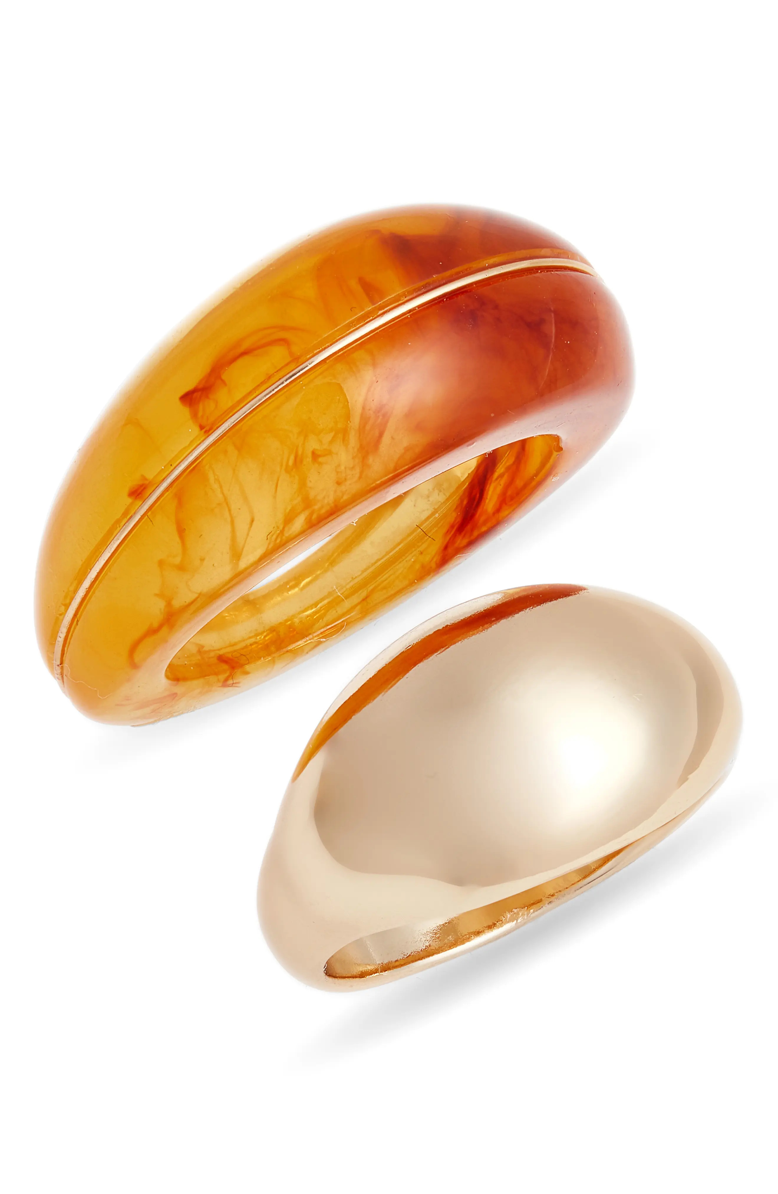Open Edit Set of 2 Statement Rings (Women) | Nordstrom | Nordstrom