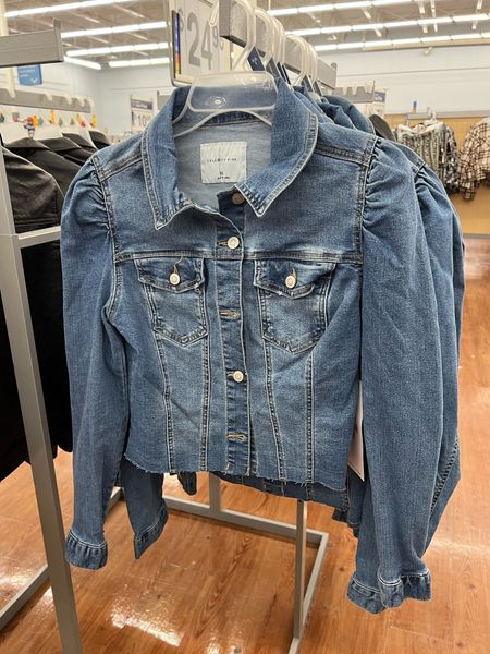 Puff sleeve denim jean jacket at Walmart 

#LTKunder100 #LTKstyletip #LTKunder50