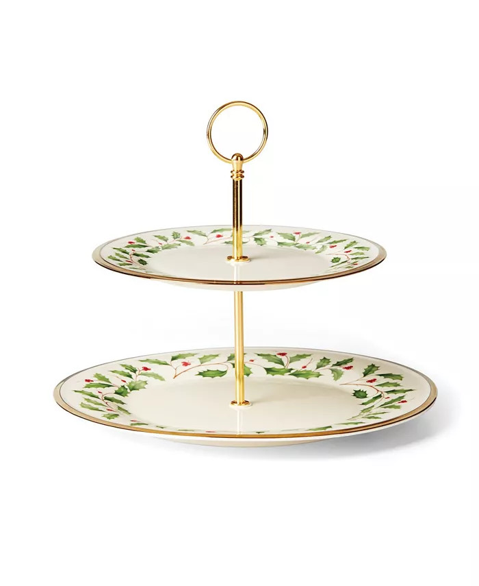 Lenox Holiday 2-Tiered Server - Macy's | Macy's